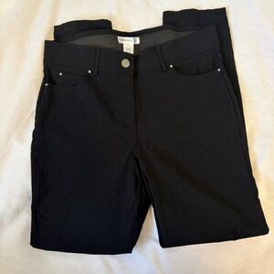 89th & Madison Black Stretch Ponte Pants